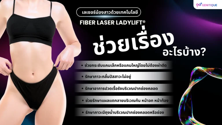 เลเซอร์น้องสาวด้วยเทคโนโลยี Fiber Laser Ladylift® ช่วยเรื่องอะไรบ้าง