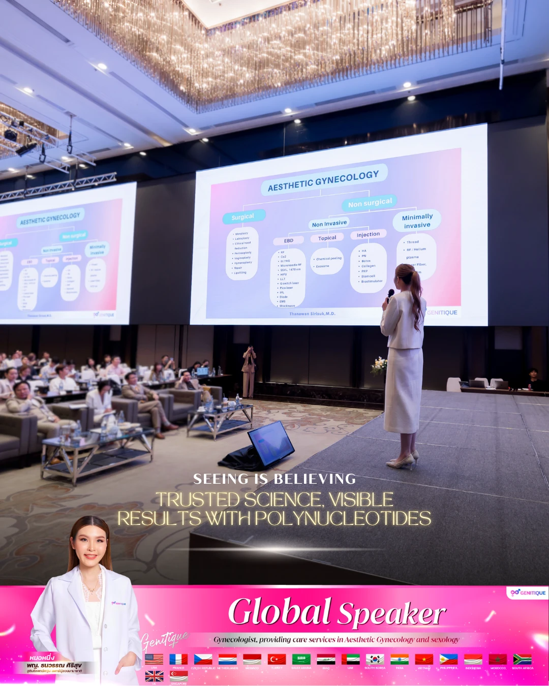 คุณหมอหนึ่ง แชร์ความรู้หัวข้อ Polynucleotide Therapy for Genital Rejuvenation